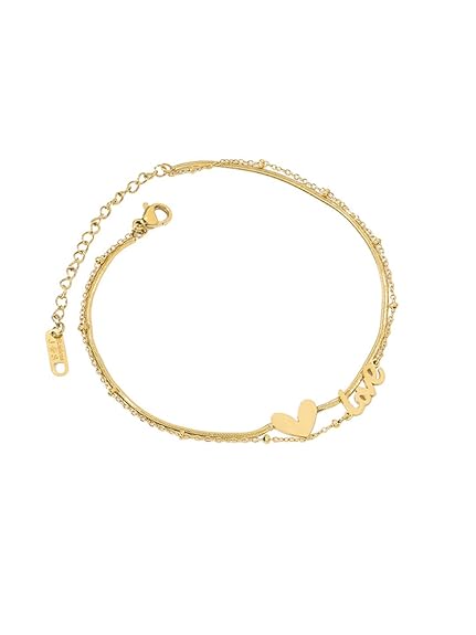 LukGud Valentine Gift for Girls Anklets Anklets for Women Charm Hagging inter-linked Chain Style Chic Anklet for Women and Girls