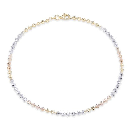 LukGud Silver Contemporary Anklet | Multi-Colour Plated Majestic Gift Ideas-Women Chain Anklet |