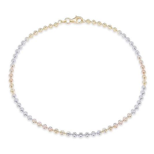 LukGud Silver Contemporary Anklet | Multi-Colour Plated Majestic Gift Ideas-Women Chain Anklet |