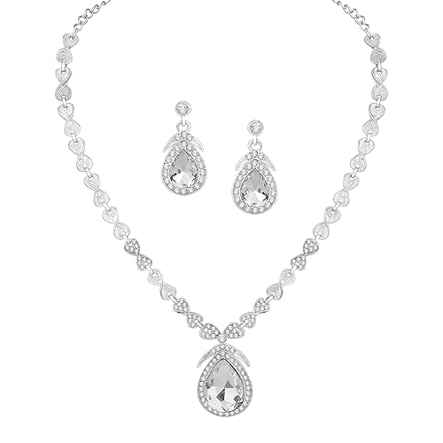 LukGud Stylish Necklace Jewellery Set for Women and Girls