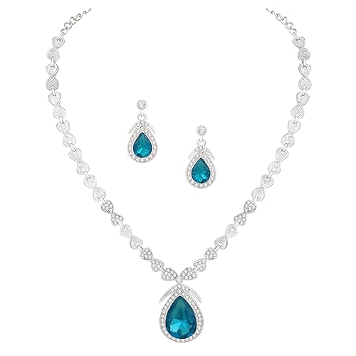 LukGud Stylish Necklace Jewellery Set for Women and Girls |