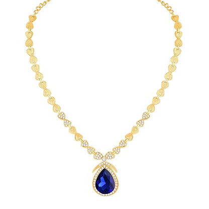 LukGud Stylish Necklace Jewellery Set for Women and Girls |