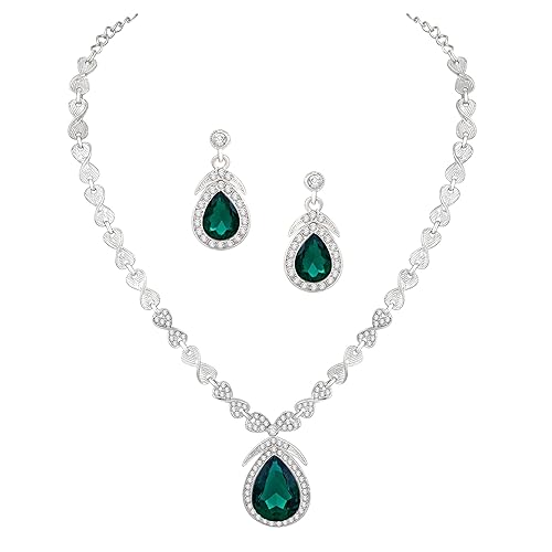 LukGud Stylish Necklace Jewellery Set for Women and Girls |