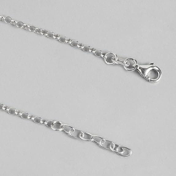 LukGud Silver Beads Butterfly Rhodium Plating Charm Anklet (Pair) | Gift for Women & Girls | With Certificate of Authenticity & 925 Stamp | Women's Day