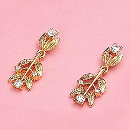 LukGud Gold Plated Austrian Crystals Necklace Set for Women