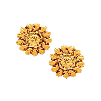 LuKgud Jewellery for Less Gold Plated Necklace & Earrings Set for Women