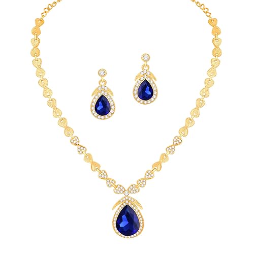 LukGud Stylish Necklace Jewellery Set for Women and Girls |