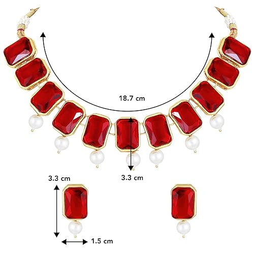 LukGud Crystal Necklace & Jewelry Set Gift for Women