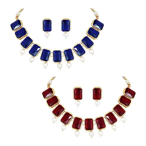 LukGud Crystal Necklace & Jewelry Set Gift for Women
