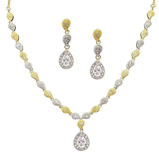 LukGud American Diamond Jewellery for Women and Girl