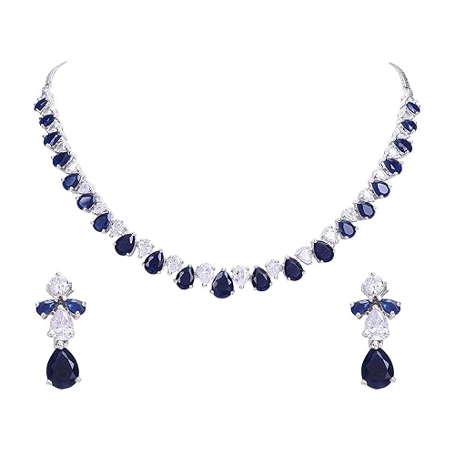 LukGud Necklace Pendant Set with Earring for Women/Girls