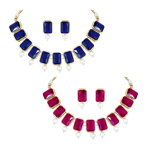 LukGud Crystal Necklace & Jewelry Set Gift for Women
