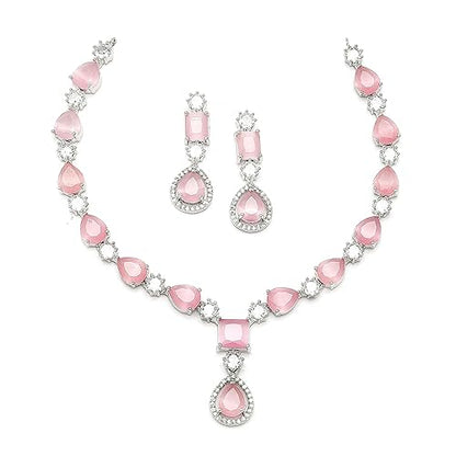 LukGud Necklace With Earrings Jewellery Set For Girls and Women