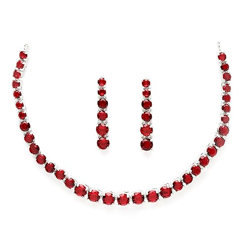 LukGud Gold Plated Handcrafted Circle Necklace Set for Women & Girls