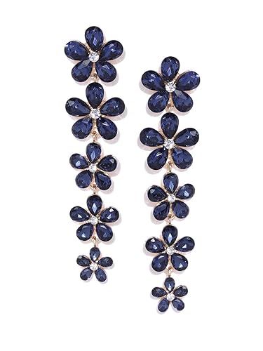 LukGud Jewellery Earings for women Gold Plated Dangler floral Earrings for Girls and Women