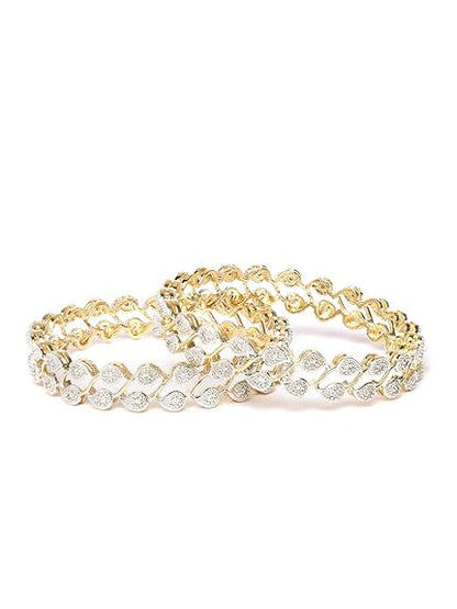 LukGud Gold Plated Bangles For Women and Girls