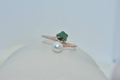 LukGud Pearl Harmony Ring (Size 6)