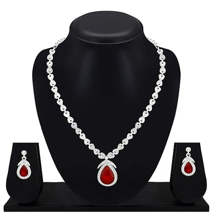 LukGud Stylish Necklace Jewellery Set for Women and Girls |