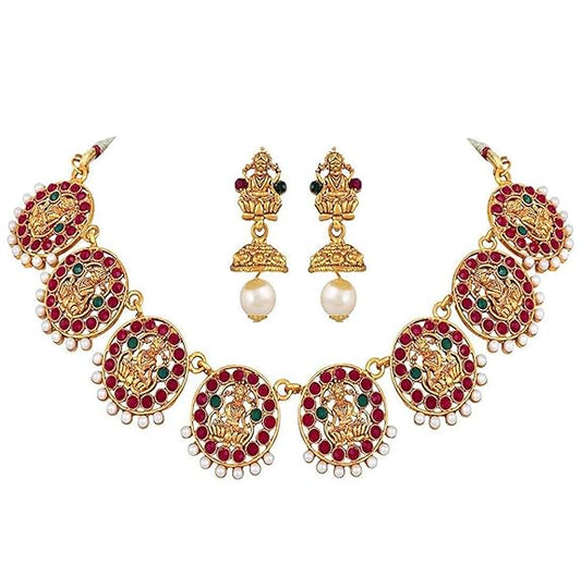 LukGud Choker Necklace Wedding Party Stylish Jewellery Set for Women