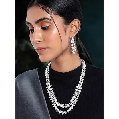 LukGud Kundan Faux Pearl Necklace & Jewelry Set Gift for Women