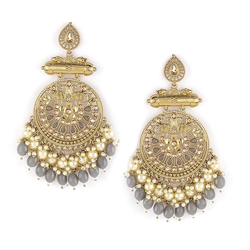 LukGud Earrings for Women and Girls Intricate Circular Design