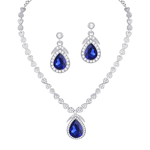 LukGud Stylish Necklace Jewellery Set for Women and Girls |
