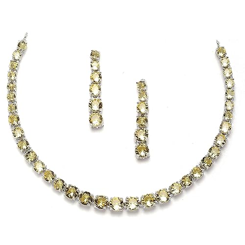 LukGud Gold Plated Handcrafted Circle Necklace Set for Women & Girls