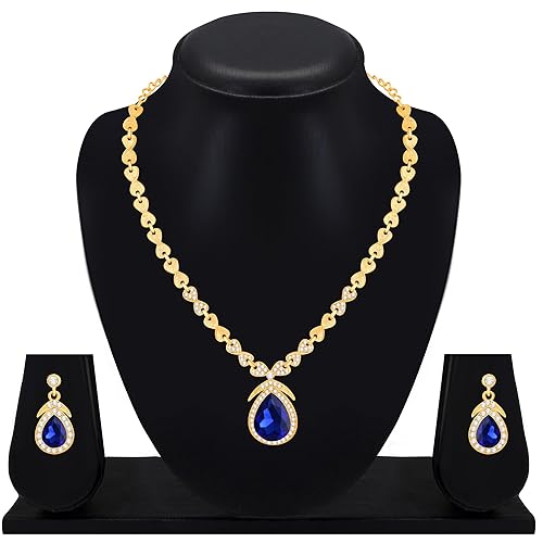 LukGud Stylish Necklace Jewellery Set for Women and Girls |