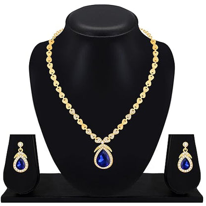 LukGud Stylish Necklace Jewellery Set for Women and Girls |
