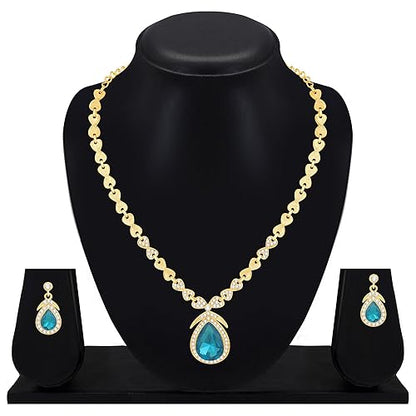 LukGud Stylish Necklace Jewellery Set for Women and Girls |