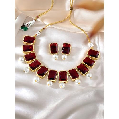 LukGud Crystal Necklace & Jewelry Set Gift for Women