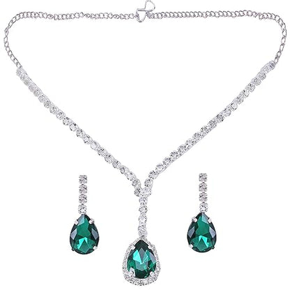 LukGud Necklace Set for Women with Earrings | Fancy Jewelry Set for Women