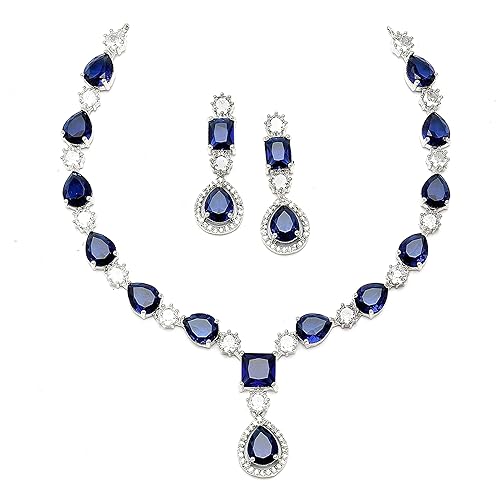 LukGud  Necklace With Earrings Jewellery Set For Girls and Women