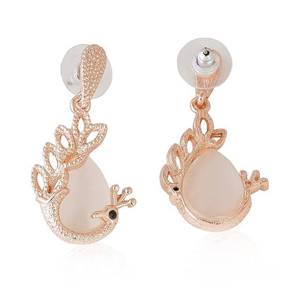 LukGud Gold Plated Austrian Crystals Necklace Set for Women