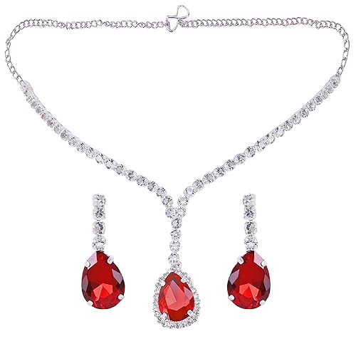 LukGud Necklace Set for Women with Earrings | Fancy Jewelry Set for Women