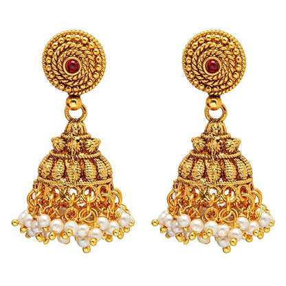 LukGud Necklace Set With Jhumki Earrings For Women & Girls