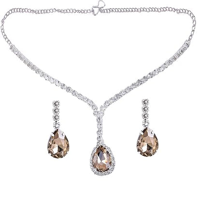 LukGud Necklace Set for Women with Earrings | Fancy Jewelry Set for Women