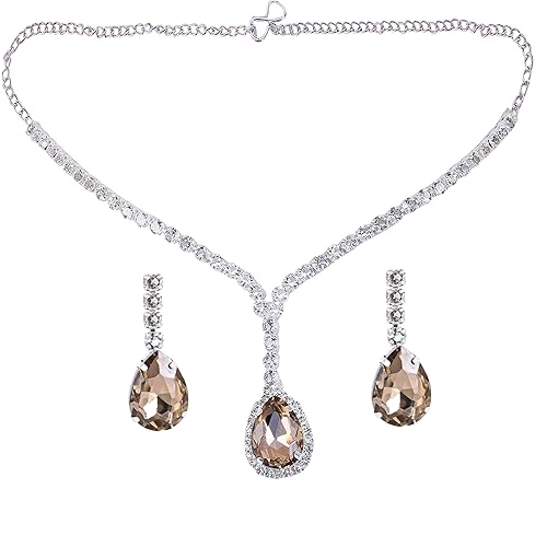 LukGud Necklace Set for Women with Earrings | Fancy Jewelry Set for Women