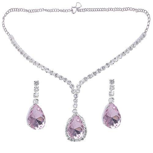 LukGud Necklace Set for Women with Earrings | Fancy Jewelry Set for Women