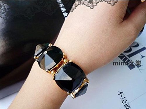 LukGud Black Stone Coff & Kadaa Bracelet for Girls & Women