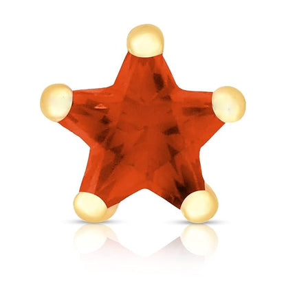 LukGud Yellow Gold Nose Pins Studs Jewellery For Women And Girl