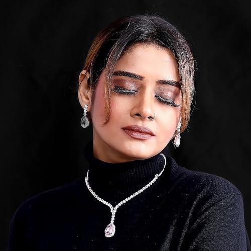 LukGud Necklace Set for Women with Earrings | Fancy Jewelry Set for Women