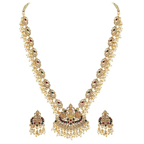LukGud Festive Wedding Party Necklace | 22k Gold Plated | Just Like Original Gold Jewellery