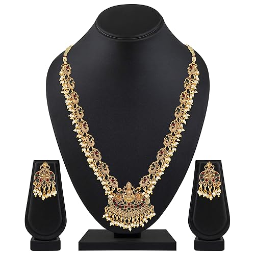 LukGud Festive Wedding Party Necklace | 22k Gold Plated | Just Like Original Gold Jewellery