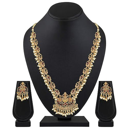 LukGud Festive Wedding Party Necklace | 22k Gold Plated | Just Like Original Gold Jewellery