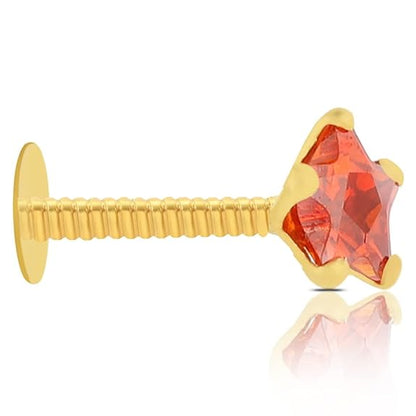 LukGud Yellow Gold Nose Pins Studs Jewellery For Women And Girl