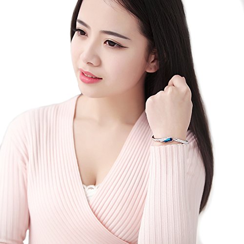 LukGud Crystal Bracelets for Women stylish Bangles Bracelet Girls and Women