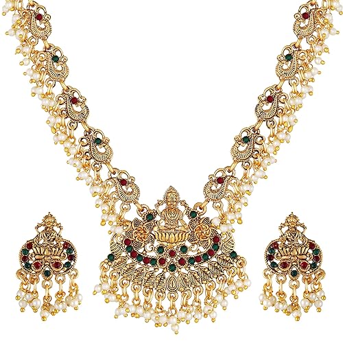 LukGud Festive Wedding Party Necklace | 22k Gold Plated | Just Like Original Gold Jewellery