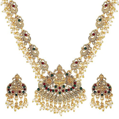 LukGud Festive Wedding Party Necklace | 22k Gold Plated | Just Like Original Gold Jewellery