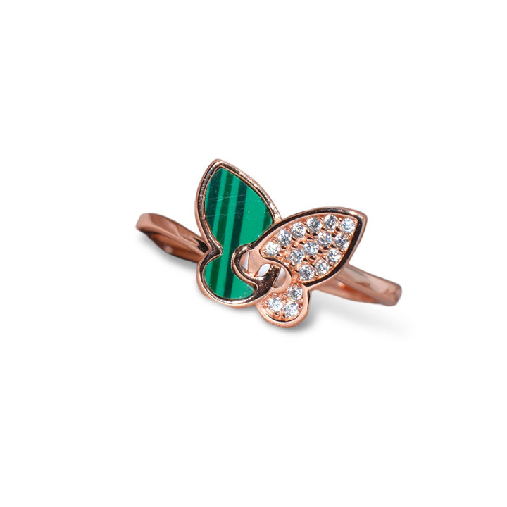 LukGud Enchanted Emerald Butterfly Ring (Size 6)